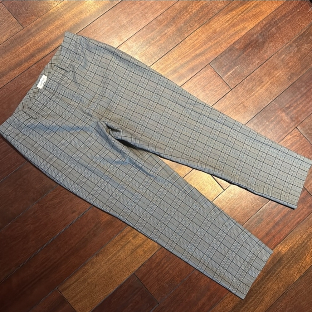 Calvin Klein Plaid Trouser Pants Sz 14W